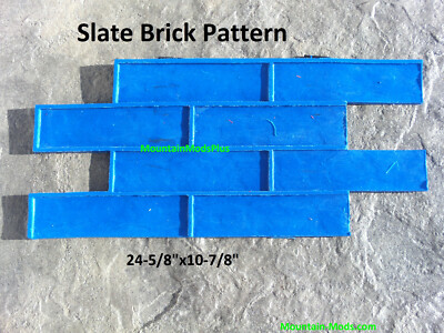 Slate Brick Pattern Decorative Concrete Cement Plaster texture Stamp Mat NEW