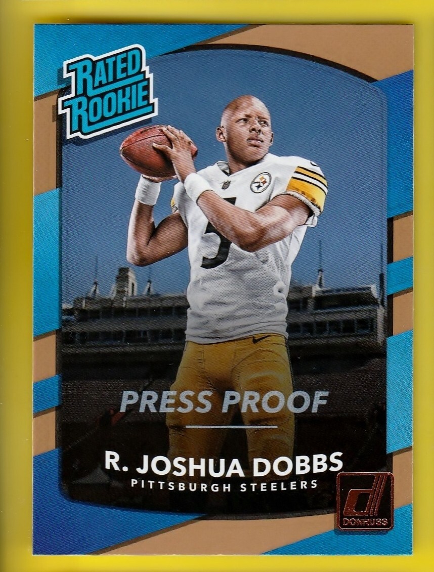 2017 Donruss 331 R Joshua Dobbs Bronze Press Proof RC Vikings QB Rookie Card