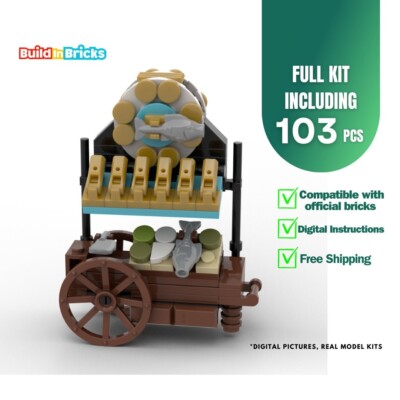 Bread Cart 103 Bricks - Kids Toy Set Building Bricks Set Stem Toy