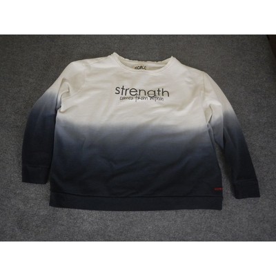 Peace Love World Sweatshirt Plus Size 2X Ombre Strength Comes From Within