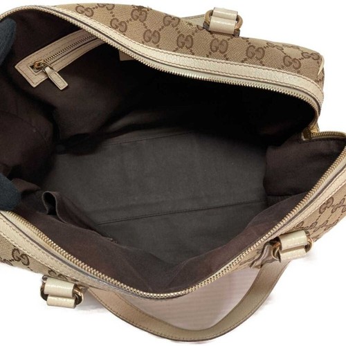 GUCCI Charmy Shoulder Hand Bag GG Canvas Leather 154180 Brown #33 - Picture 7 of 9