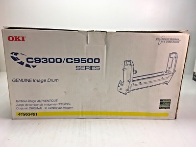 Oki Data C9300/C9500 series Genuine Image Drum 41963401 Yellow Sealed New in Box