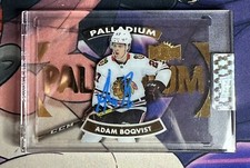2019-20 Clear Cut ADAM BOQVIST Metal Universe Palladium Autograph #T-80