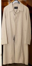 RARE NEW UNWORN 518 MEN's BEIGE LACOSTE FULL LENGTH DRESS COAT Sz 56/7. NWT