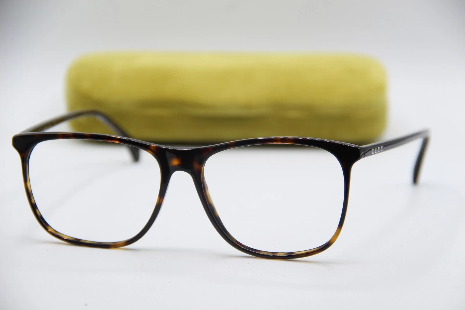 NEW GUCCI GG0554O 006 BROWN TORT AUTHENTIC EYEGLASSES W/CASE 57 16