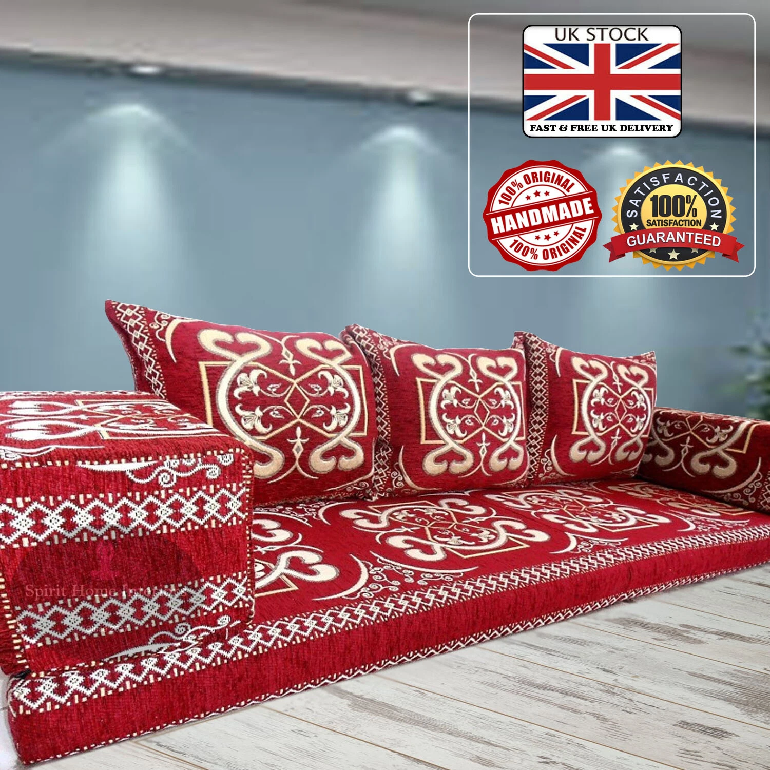 BOHEMIAN Style Floor Sofa | PREMIUM Quality Foam + FREE Shipping within the UK!