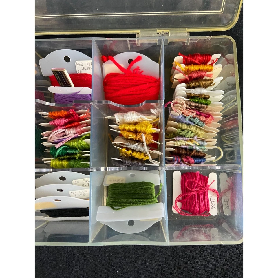 Embroidery Floss Thread Lot Cross Stitch Cotton Multi Color Stranded Skeins Orga - Image 3 of 4