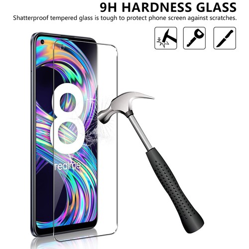 Pnakqil 2 Pezzi Pellicola Protettiva Vetro Temperato per Realme 8/8 Pro 4G 2 ... - Zdjęcie 3 z 6