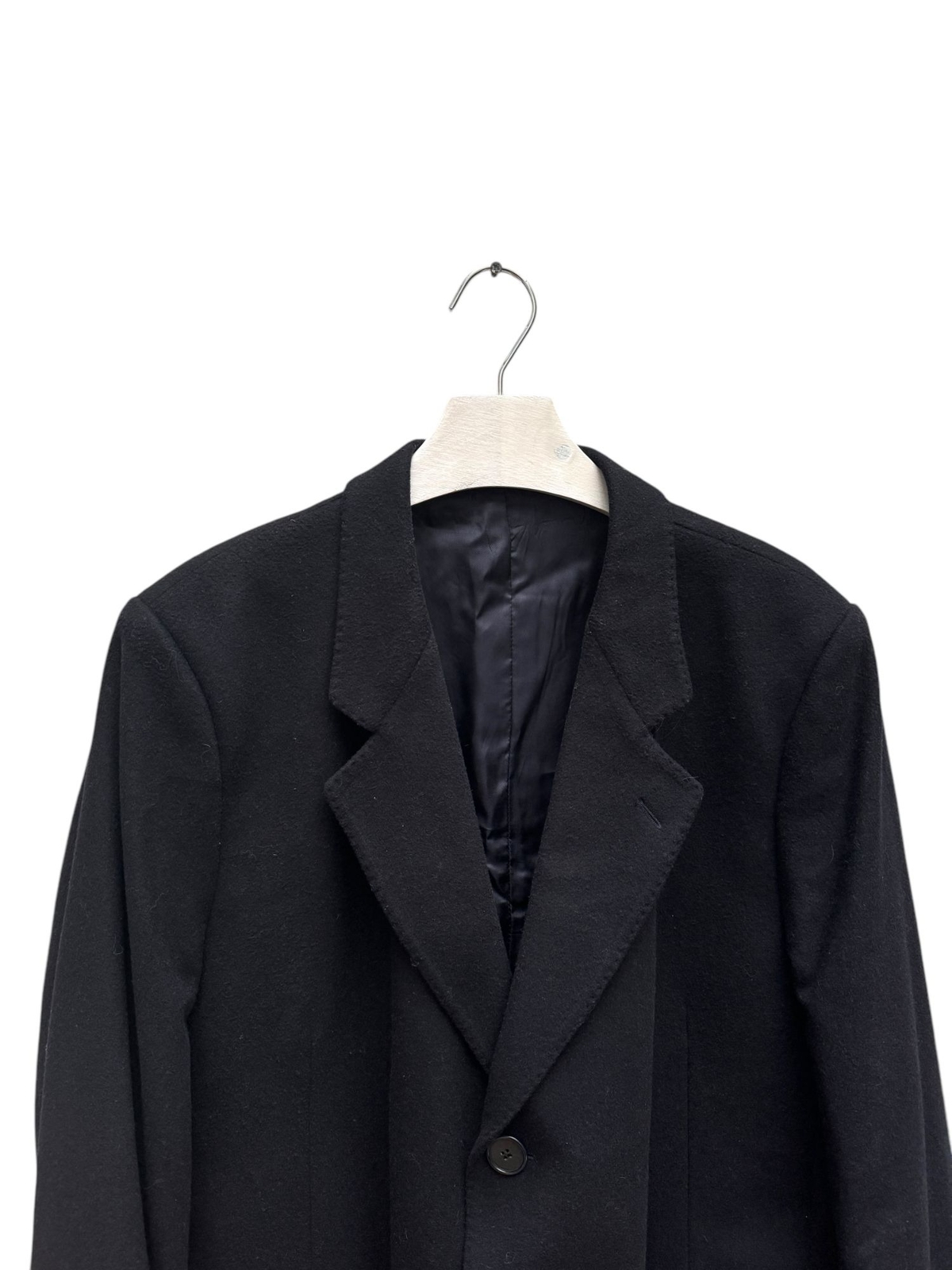 Cappotto Yves Saint Laurent lana cashmere blu scuro taglia 52 L