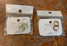 Small gold huggie hoop earrings - 2 pair