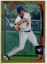 Carl Wise 2015 Bowman Draft Chrome Gold Refractor /50