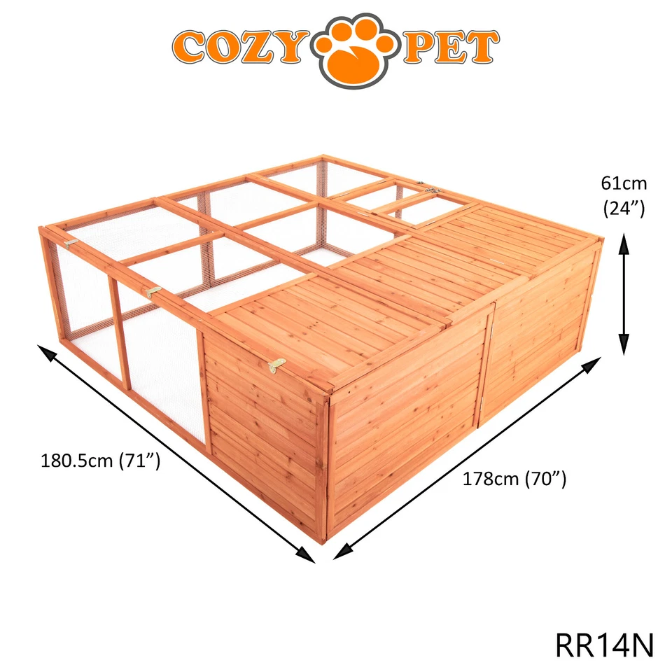 Rabbit Run Wooden by Cozy Pet Hutch Guinea Pig Tortoise Chicken XL Model RR14N - Image 2 of 4