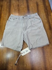 Route 66 RELAXED FIT Denim Tan Jean Shorts Jorts Size 38
