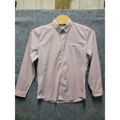 Craft & Flow Long Sleeve Dress Shirt Soft Pink Size XL