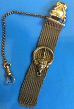 ANTIQUE Victorian Pocket Watch Chain S.B. Co 9  Gold Filled