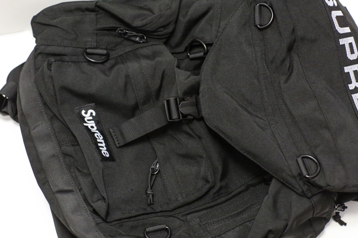 Supreme SS23 Military Field Black Backpack Box Logo | eBay Supreme SS23 Military Field Black Backpack Box Logo | eBay