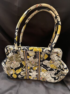 VERA BRADLEY CASSIDY Purse Shoulder Handbag Dogwood Floral Yellow