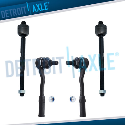 Both (2) Front Inner & Outer Tie Rod Ends for Mercedes Benz CL S SL Class