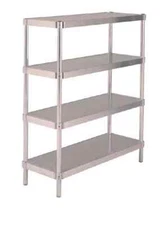Prairie View Industries Shelving Unit Heavy-Duty Aluminum 24x60x48 w 3 Shelves