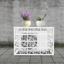 Air Conditioner Fence for Outdoor Units, Metal Privacy Fence Cover for Outside