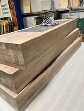 SOLID WALNUT STAIR TREADS 110mm thick for central spine staircase