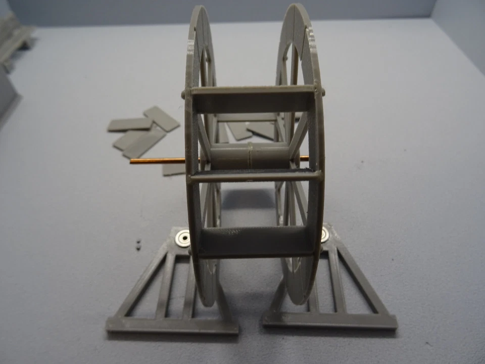 Wassermühle Wasserrad Spur G 1:22,5  Modellbausatz Gartenbahn Diorama Zubehör - Bild 3 von 4