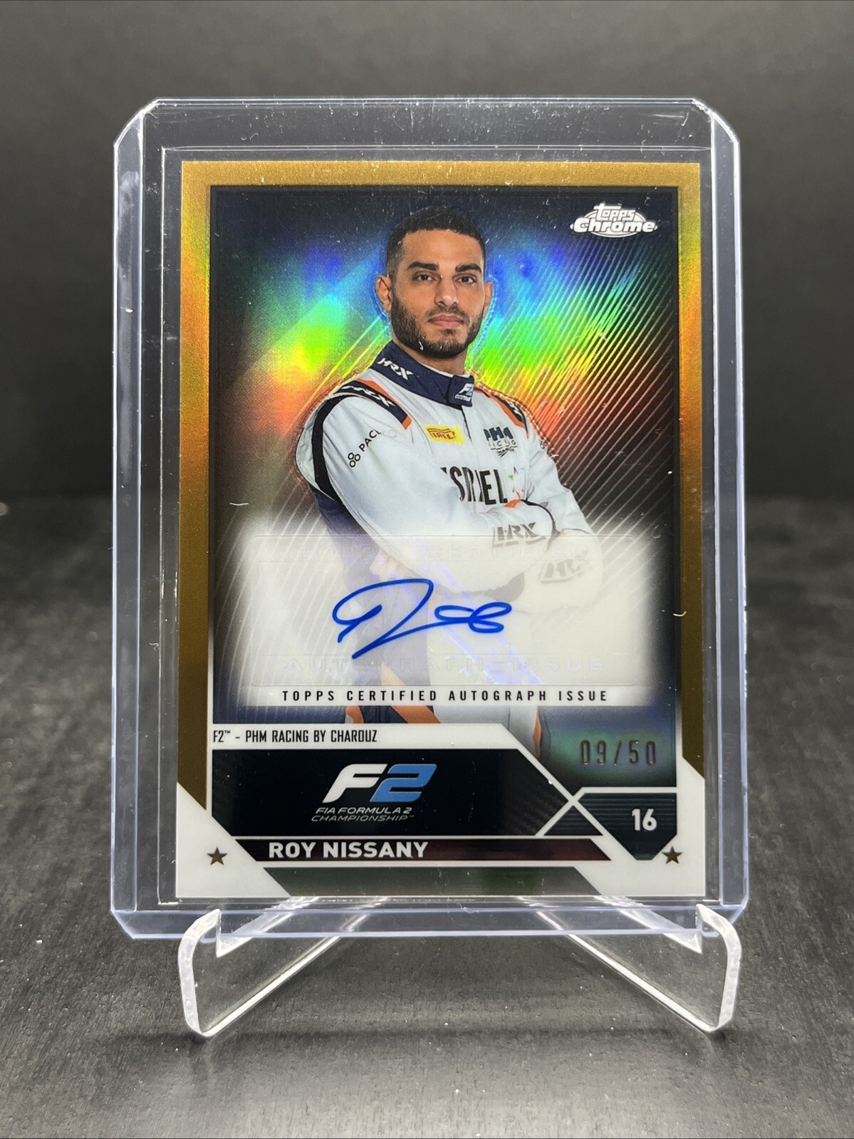 2023 Topps Chrome Formula 1 F1 Roy Nissany Auto Autograph Gold /50 #CAC-RN