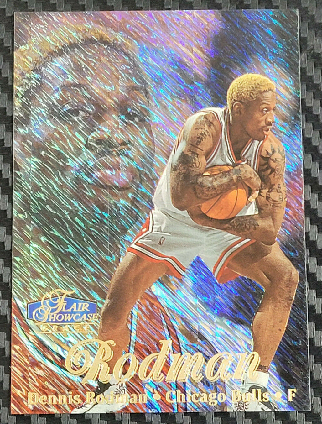 1997-98 FLAIR SHOWCASE DENNIS RODMAN GRACE SEC 2 ROW 1 RARE INSERT