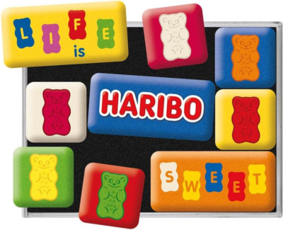 Nostalgic-Art - 9tlg. Kühlschrank-Magnetset - HARIBO - Life is sweet
