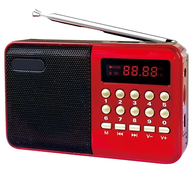 Mini Radio Portable, Rechargeable, FM, USB, TF, Lecteur MP3, Haut-Parleur, Fourn
