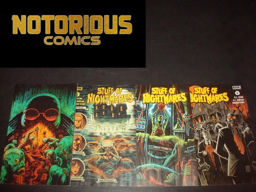 Stuff of Nightmares 1-4 Complete Comic Lot Set RL Stine Glow in Dark Cover #1