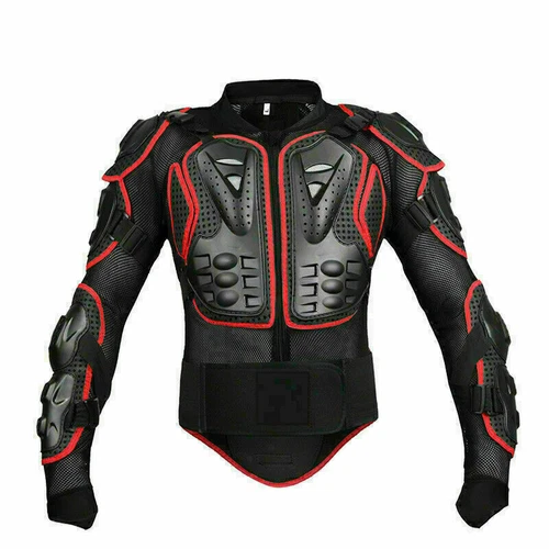 DE Qualität Protektoren Jacke Motorrad Cross Protektorenhemd Enduro Brustpanzer@ - Bild 4 von 11