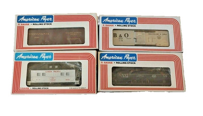 Amer Flyer 4-9106 NYC tank car, 6-48793 Caboose, 4-9709, 6-48802 4pc Train Lot