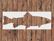Reusable Plastic Trout Stencil Template for Wall Art DIY Crafts - StencilAir