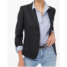 NWT J.Crew Original Schoolboy Blazer AZ565 Black Size 2