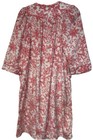 Women’s Pink White Floral Button-Front Robe Nightgown S/CH (4–6) Polyester — photo 2