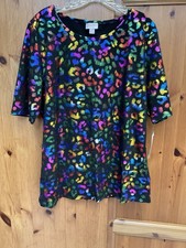 Lularoe Elegant Gigi Rainbow Cheetah Print 3XL