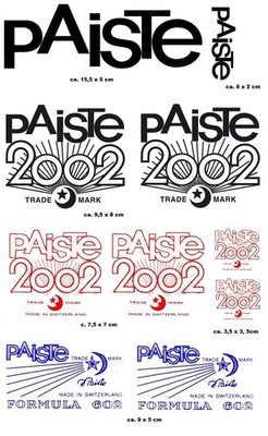 Paiste-Paiste 2002, Paiste 602...  Abziehfolie... siehe Beschreibung...