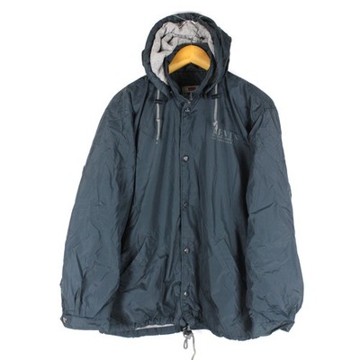 LEVI'S Herren Jacke Gr. S Blau Isoliert Kapuze Full Zip Polyesterfüllung