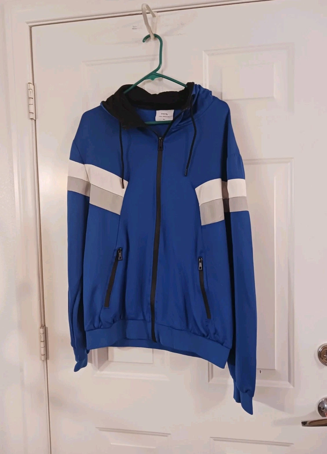 WEIV LA Blue Full Zip Hoodie Track Jacket Men's Size XL
