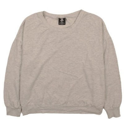 Reebok Damen Beige XL Pullover Sweatshirt Relaxed Fit