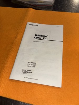 Sony Trinitron Color TV Operating Instructions KV Models 1994