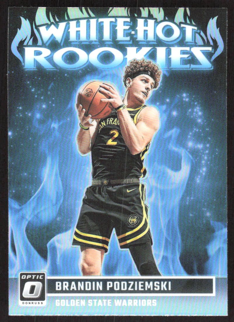 2918J 2023-24 Donruss Optic #14 Brandin Podziemski White Hot Rookies Holo
