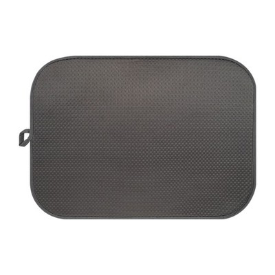 Dark Gray Dish Drying Mats 17  x 24    Extra Large Kitchen Drying Mat for Cou...