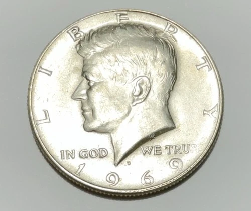 1969 Kennedy Half Dollar 50¢ Coin,  Business Strike, Circulated