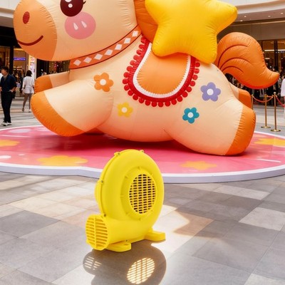 350W Inflatable Air Blower 110V US Plug 360 m³/h Yellow For Bounce House