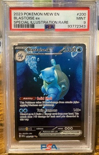 PSA 9 Blastoise ex 200/165 Special Illustration Pokemon 151 Scarlet & VioleT