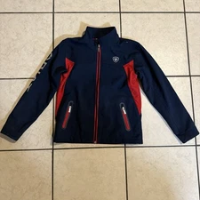 Child’s Medium Navy/Red Ariat Team Horseback Riding Jacket
