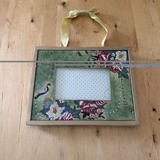 Anthropologie Hand Painted Floral Wood Pictur...