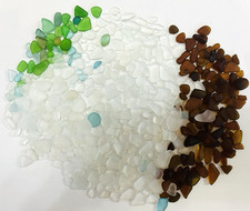 sea glass from japan Surf-Tumbled Beach Glass very small